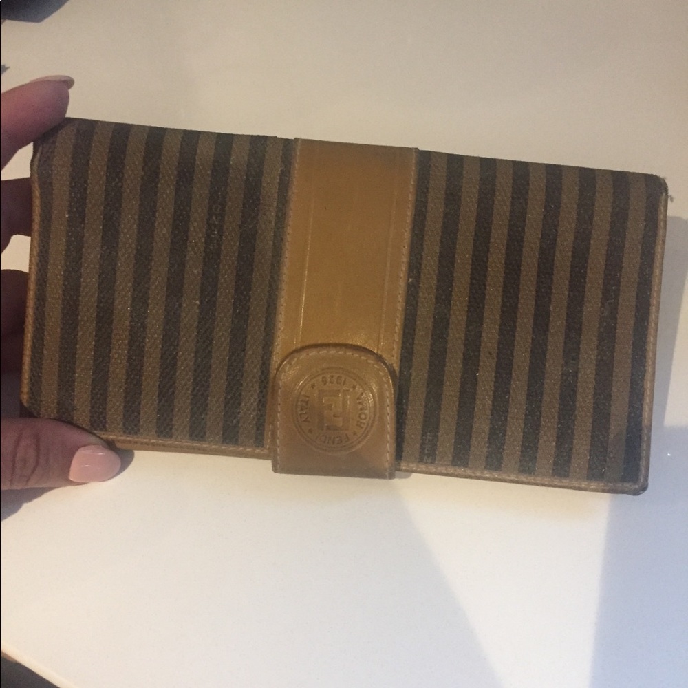 Vintage Striped Fendi Wallet